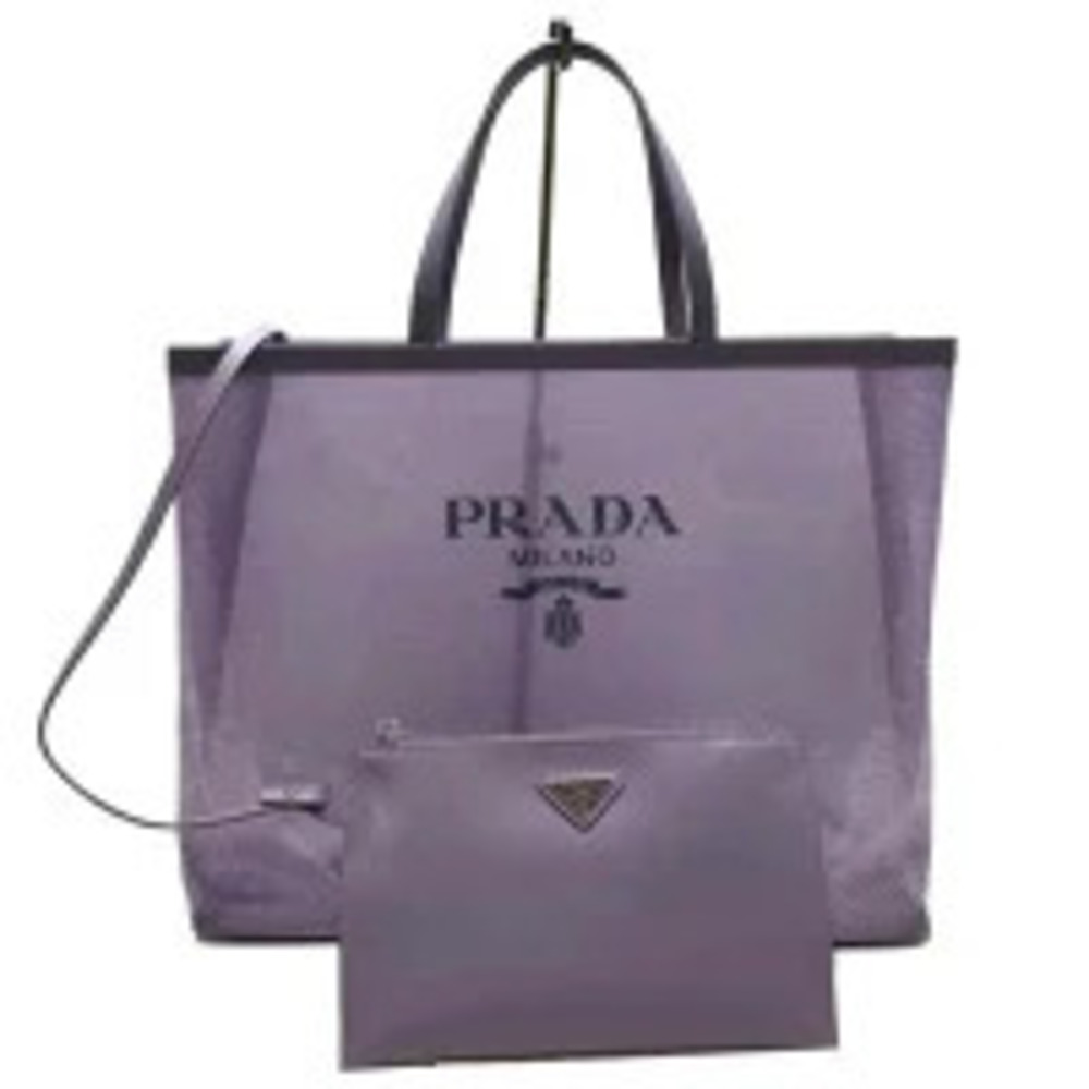 PRADA Sequin Mesh Tote Bag Lilium
